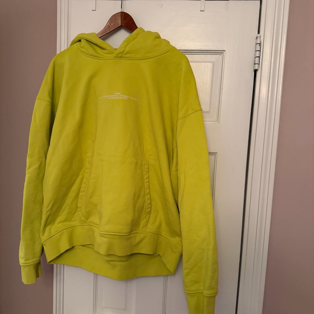 Frame Denim Light Yellow Hoodie